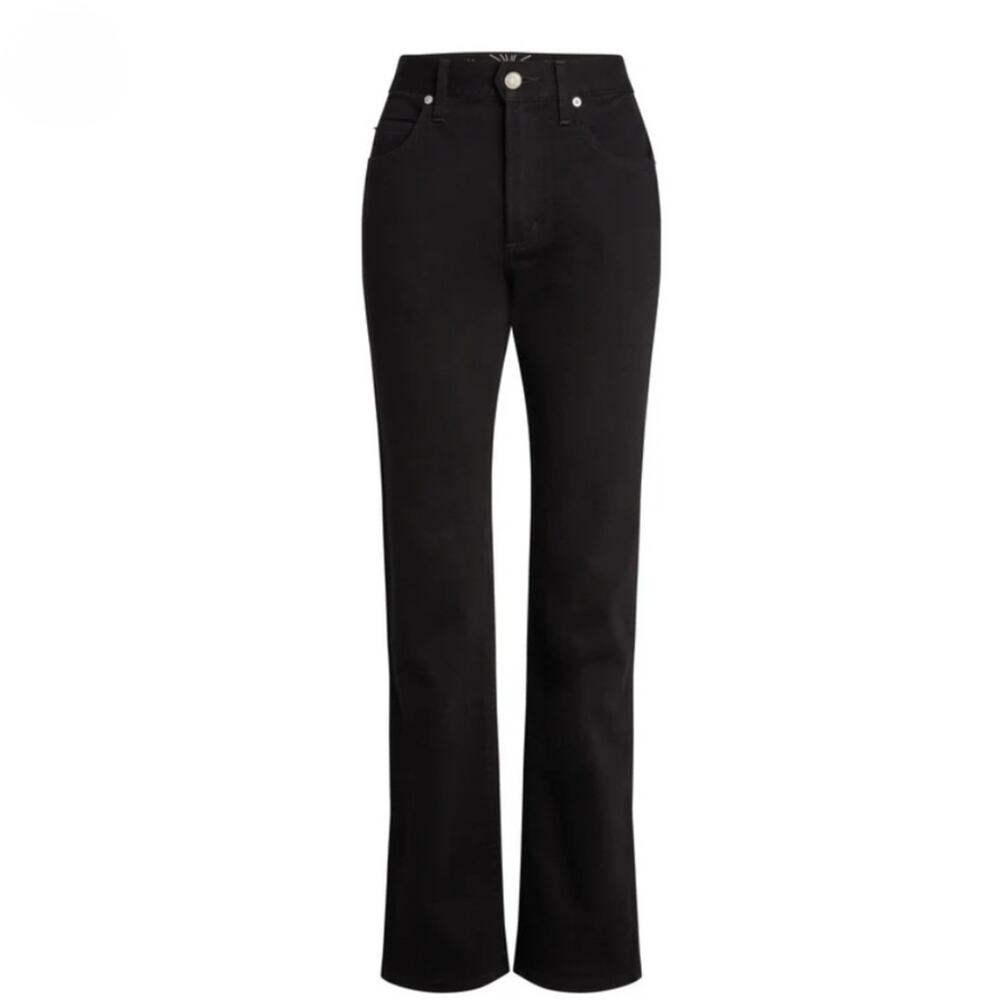 AG Adriano Goldschmied Burn High Waisted Straight Leg Jeans Infinity Black 28